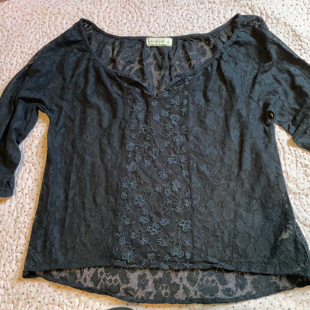 A&F V-neck Lace Top